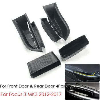 Ford Focus 3 için MK3 2012-2017 Araba Organizatör Aksesuarları Ön Arka Kapı Kol Dayama Kolu saklama kutusu