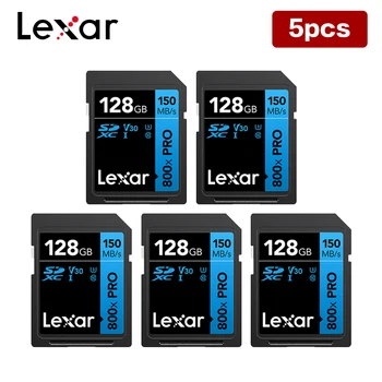 Lexar SD kart Flash Bellek Depolama 32GB 64GB 128GB SD 800X PRO Yüksek Hızlı 150 mb / s Class10 Toptan Hafıza Kartı için Kamera