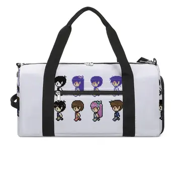 Omori Paketi Anime spor çanta Omori Aubrey Mücadele seyahat spor çantaları Çift Özel Büyük Renkli spor çantası Haftasonu Çanta