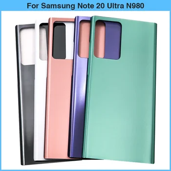 Yeni Samsung Note20 / Not 20 Ultra N980 N980F Pil arka kapak Arka Kapı 3D Cam Panel Cam Pil Konut Case Değiştirin