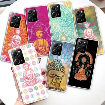 Gautama Buda Buda Şeffaf Funda Xiaomi Poco X5 X3 NFC M4 X4 Pro 5G Durumda M3 F3 F2 M2 Pocophone F1 Silikon Telefon Kapak
