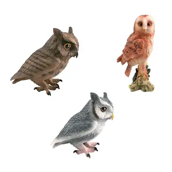 Simülasyon Baykuş Modeli Masaüstü Dekor Küçük Owlfigures Oyuncak Bahçe Yard Dekorları Dekor Masaüstü Dekorasyon doğum günü hediyesi Süsler