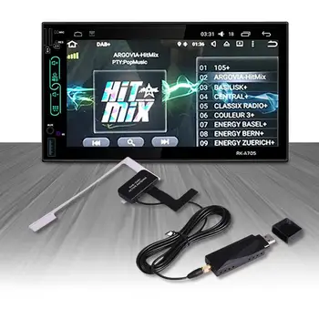 Evrensel DAB + Uzatma Anten USB Taşınabilir Adaptör Alıcısı 4.4 5.1 6.0 7.1 Araba Oyuncu Avrupa Avustralya İçin