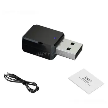 Kebidu Araç Kiti 5.0 Mini Ses USB Alıcı Adaptörü 3.5 Mm Aux Kablosuz Müzik Stereo Araba Radyo için Eller serbest Arama