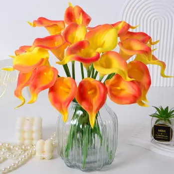 PU Mini gelinçiceği Yapay Sahte Çiçek Düğün El Sopa Çiçek Ev Dekorasyon Çiçekler Simülasyon Bitki