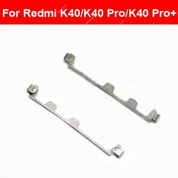 Redmi için K40 K40 Pro K40 Pro Artı Yan Düğme Toka Cıvata Braketi Güç Ses Tuşu Anahtarı Braketi Yapış Conta Yedek Parçalar