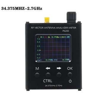 N1201SA+(PS200) 34.375 Mhz-2.7 Ghz 2.4 İnç TFT UV RF Ayakta Dalga Test Cihazı SMA-K RF Analizörü