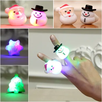 Noel küçük hediye hediye dans partisi parmak ışıkları oyuncaklar noel aydınlık yüzük yetişkin ve çocuk evrensel