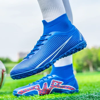 Dayanıklı futbol ayakkabıları Cleats Açık Rahat Messi futbol kramponları Toptan Futsal Eğitim Maçları Sneakers 35-45 Boyutları Yeni