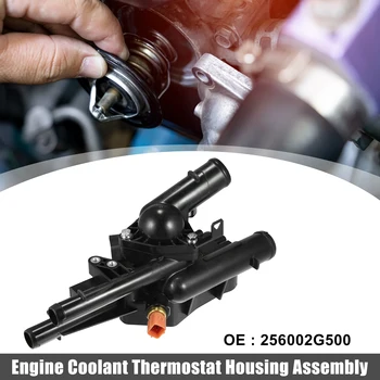 X Autohaux Oto motor termostat muhafaza düzeneği 256002G500 Kia Optima Sportage Sorento Hyundai Tucson Sonata Santa Fe