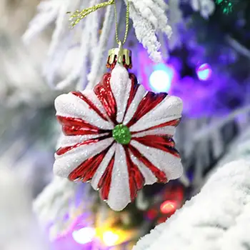 Noel Ağacı Süsler Sevimli Altıgen Yıldız Noel Ağacı kolye Benzersiz Kaplama Noel Yıldız Dekor Ev Dekorasyon Aksesuarları