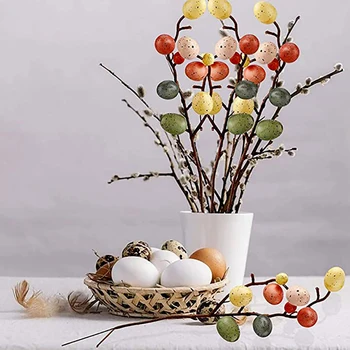 Paskalya Yumurtası Ağacı Dekorasyon Parti Malzemeleri Yaratıcı Şube Boyama Yumurta Güzel Paskalya Yumurtası Dekorasyon Paskalya Malzemeleri