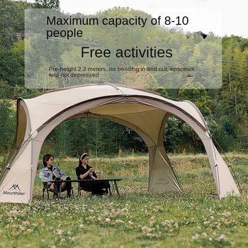 8-10Person açık kamp kubbeli çadırlar ışık lüks yuvarlak büyük gölgelik büyük tente Pergola çadır barınakları çardaklar