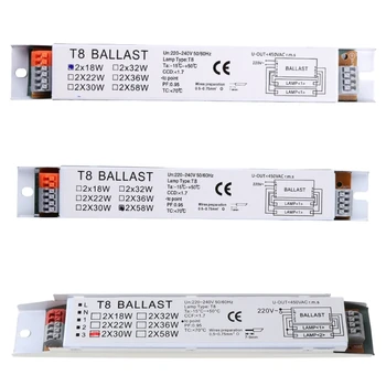 Yüksek verimli elektronik balast 2x18/30 / 58W floresan ışık Balastı