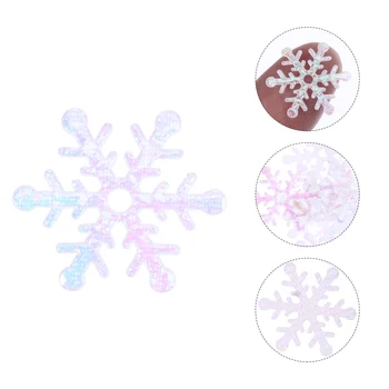 1 Takım / 600 Glitter Kar Tanesi Kumaş Noel Masa Dağılım Sequins Masa Sprinkles Noel Partisi Dekoru için
