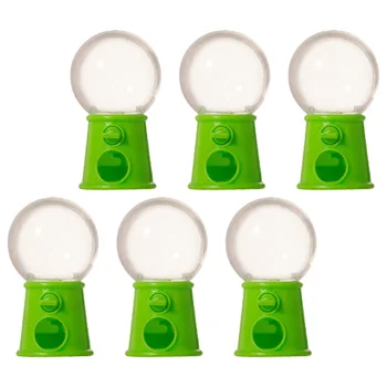 6 adet Plastik Mini Gumballs Makineleri Oyuncaklar çocuklar için şeker Dağıtıcı Şeker Dağıtıcı Makineleri Parti Favor
