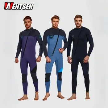 Sharbat Yeni 3mm dalgıç kıyafeti erkek Sıcak Ön Fermuar Dalış sörf kıyafeti Mayo sörf kıyafeti Dalış Cilt