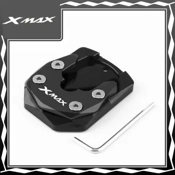 YAMAHA XMAX300 XMAX X-MAX 125 250 300 Motosiklet CNC Kickstand Ayak Yan Ayak Uzatma Pad Destek Plakası Büyüt Standı