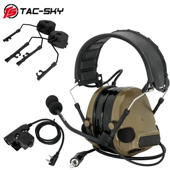 TS TAC-SKY COMTAC III İşitme Koruma Gürültü İptal Taktik Kulaklık ARK Kask Montaj Adaptörü ve U94 PTT-DE