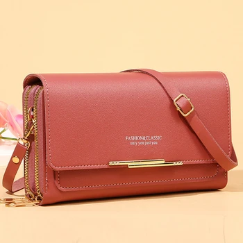 Moda PU Deri Kadın Debriyaj Çantalar Katı kart tutucu uzun cüzdan Kadın cep telefonu cüzdanı Çanta Çok Yönlü Para Çantaları