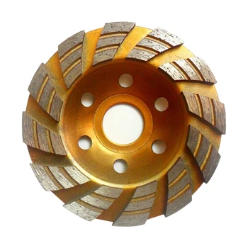 Elmas Açı öğütücü öğütme Disk 100Mm Çimento Taş Beton Kase taşlama diski Kesme Diski Aracı Kolay Kurulum Sarı