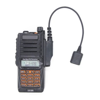 Adaptör Kablosu Baofeng UV - 9R Artı UV-XR Su Geçirmez 2 Pin UV - 82 UV-S9 Walkie Talkie Kulaklık Mikrofon