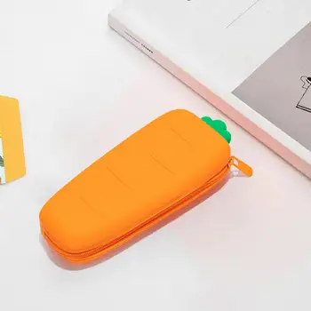 Moda silikon kalem kutusu Eğlenceli Fonksiyonel Silikon Kalem Kutuları Sevimli Meyve Sebze Şekiller Okul çocukları için Kalem