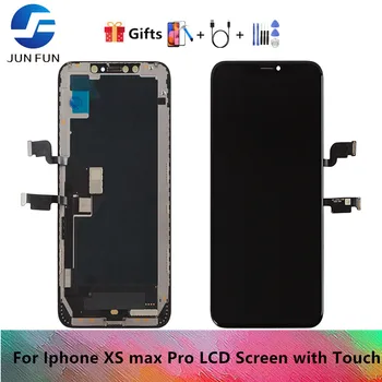 3 Adet / grup Için iphone XS MAX OLED TFT Ile 3D dokunmatik sayısallaştırıcı tertibatı Hiçbir Ölü Piksel LCD Ekran Değiştirme Ekran