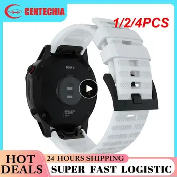 1/2/4 ADET 26MM Silikon saat kayışı Kayışı Garmin Fenix 6X 6 7X 7 EPİX 935 QuickFit Bileklik Fenix 5 5X Artı Smartwatch