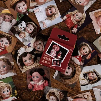 45 Adet Bebek çıkartmalar kız El Sanatları Scrapbooking sticker çocuk oyuncakları kitap Dekoratif Kutu DIY Kırtasiye 4 * 4CM