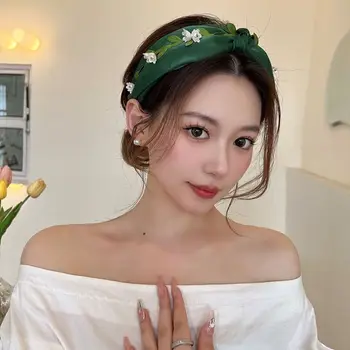 Hairband Yıkama Yüz Şapkalar Kadınlar İçin Basit Makyaj Çiçek Saç Çember Kore Tarzı Kafa Bandı saç aksesuarları Kadın Kafa Bandı