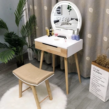 Depolama Lüks Tuvalet Masası Beyaz Makyaj Organizatörler Yatak Odası Tuvalet Masası Avrupa Klasik Tocador Maquillaje Mobilya