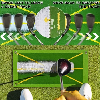 Yüksek Kaliteli Golf Eğitim Mat Salıncak Algılama Vuruş Topu İz Yönlü Mat Salıncak Yolu Pedleri Salıncak Uygulama Pedleri Hediye