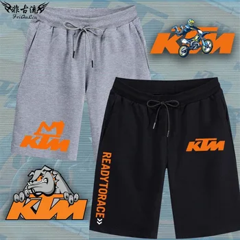 2023 Yeni motosiklet K-KTM baskı logosu off-road sürme takım elbise şort beş noktalı pantolon gündelik erkek pantolonları yaz spor pantolon