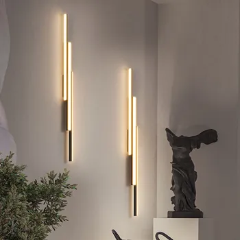 Deco Tuvalet led duvar Lambası banyo lambası Başucu Arandela Hattı Duvar okuma lambası İskandinav Yatak Odası Ayna led lamba akrilik Wandlamp