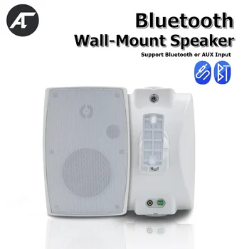 Duvara Monte bluetooth hoparlör 4 inç PA Hoparlör Ev Sineması Arka Plan Müzik Sistemi 20W Güçlü Ses Kutusu Sütun Otel için