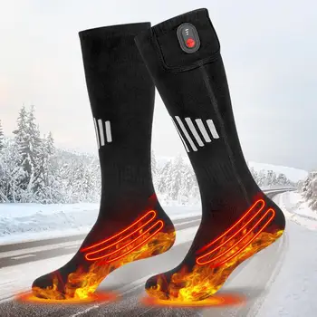Elektrikli çorap ayak ısıtıcı ısıtma çorap sıcaklık kontrolü termal ısıtma çorap ayak ısıtıcı s avcılık kayak için E1m6