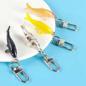 Yeni Trend Sevimli Balık Tarzı Anahtarlık Şanslı Koi Çanta Kolye Doğum Günü Tatil Hatıra