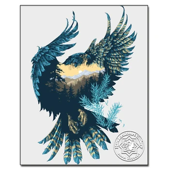 Moonzero Uçan Güvercin 3D DİY Elmas Boyama Çapraz Dikiş Hayvanlar Kare Taşlar Mozaik Kiti Taklidi Yapıştırılan Resim Nakış