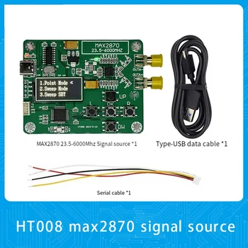 HT008 Sinyal Kaynağı MAX2870 STM32 23.5-6000MHz Sinyal Jeneratörü Sinyal Kaynağı Destek Noktası / Mod Dayanıklı Kullanımı Kolay