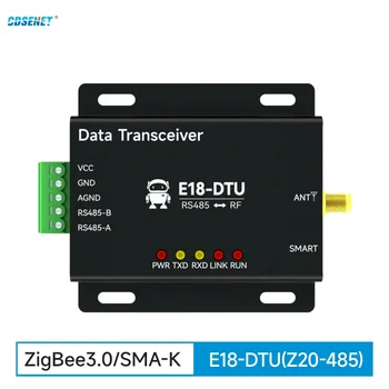 2.4 G CC2530 Zigbee3. 0 Kablosuz Veri İletim İstasyonu CDSENET E18-DTU (Z20-485) RS485 Ağ Kendi Kendini iyileştiren 20dbm Düşük Güç
