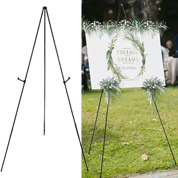 Yeniden kullanılabilir Sanat Şövale saklama çantası ressam standı Yaygın Olarak Kullanılan Düğün İşareti Beyaz ressam standı Sabit Poster