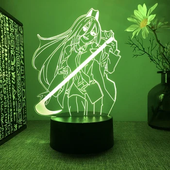 Yeni Anime led ışık Testere Adam Yatak Odası Dekorasyon için Gece Lambası Doğum Günü Hediyeleri Odası Dekor Masa 3d Lambaları Testere Adam
