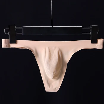 Erkek Seksi İç Çamaşırı Geliştirmek Penis Kılıfı Külot T-Geri Külot Low Rise Sıkı Üçgen Kısa Tanga Nefes Külot