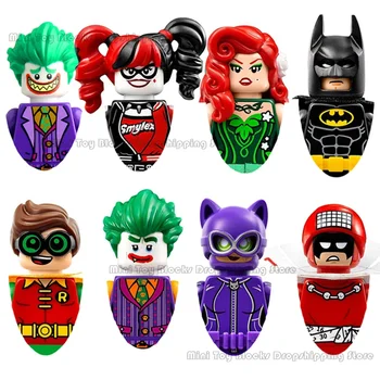 PG8032 Batman Yapı Taşları Joker Harley Quinn Filmler plastik Mini Aksiyon oyuncak figürler blokları Birleştirin Çocuklar Doğum Günü Hediyeleri