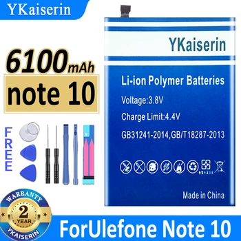 YKaiserin Ulefone Not 10 Note10 6100mAh Pil Yüksek Kapasiteli + Araçları