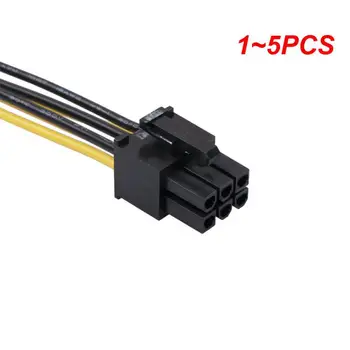 1~5 ADET PCI-Express PCIE 6 Pin Çift 8 (6+2) Pin VGA Grafik Ekran Kartı Adaptörü Güç uzatma kablosu Pcı-E Güç Kablosu 20cm