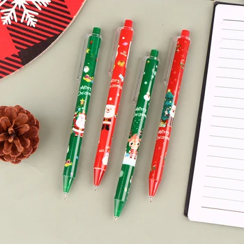 12 Adet Noel Temalı Jel Kalemler Güzel İmza Kalemler Karikatür Kırtasiye Jel Kalemler Ofis İmza Kalemler