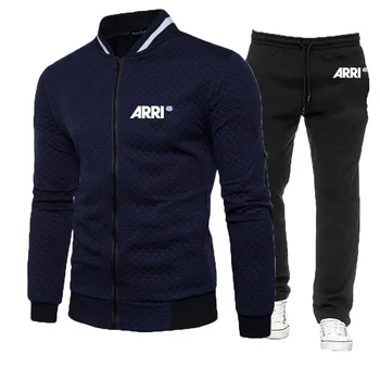 ARRI 2024 erkek Yeni Bahar Ve Sonbahar Baskı 2 Parça Spor Eşofman Kapüşonlu Sweatshirt + Pantolon Kazak Hoodies Spor Takım Elbise