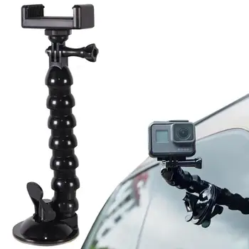 Araba telefon tutucu Cam Güçlü Vantuz cep telefon standı 360 Derece Ayarlanabilir Araç telefon tutucu yuvası Pano İçin